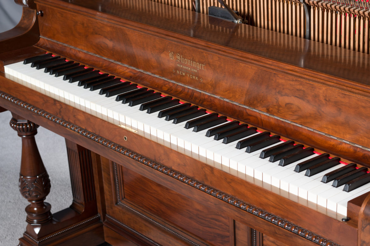 B. Shoninger Louis XV "Salon" Model Upright Piano - Antique Piano Shop