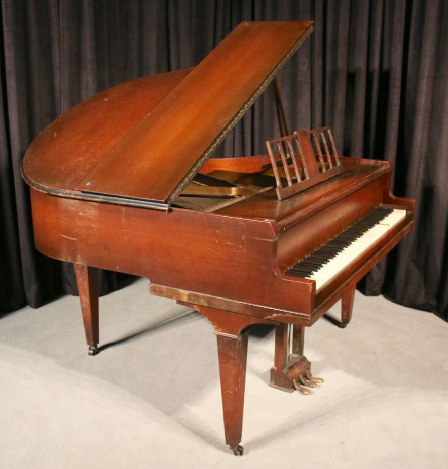 Wurlitzer Traditional Style Baby Grand Piano - Antique Piano Shop