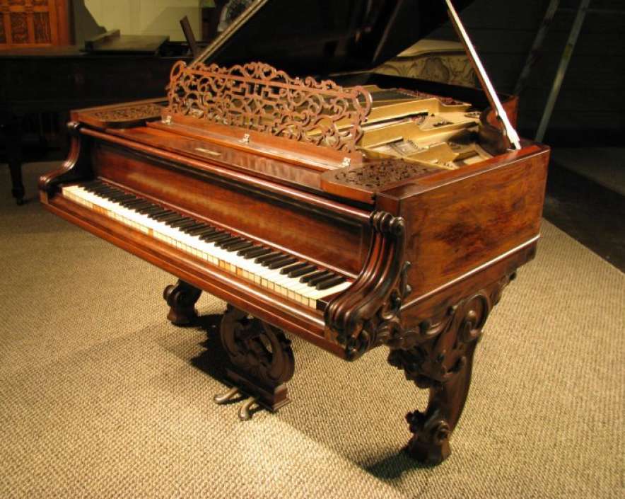 Knabe Victorian Parlor Grand Piano - Antique Piano Shop