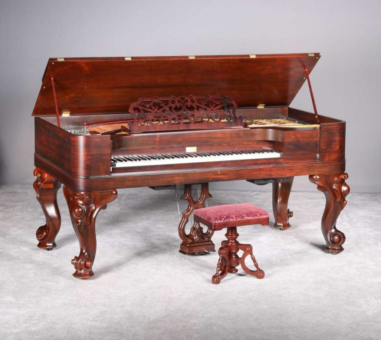 Behning & Son Square Grand Piano - Antique Piano Shop