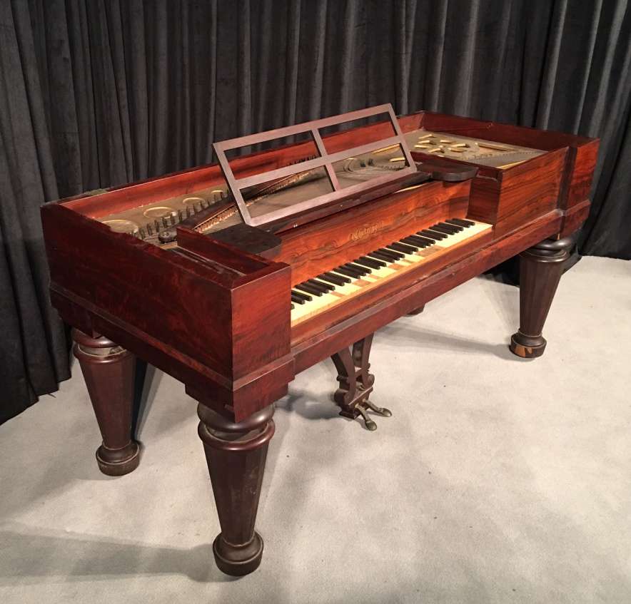 Chickering & Sons Empire Revival Square Grand Piano – Antique Piano Shop
