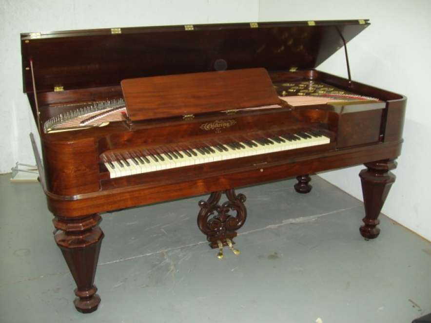 Chickering Empire Revival Square Grand Piano – Antique Piano Shop