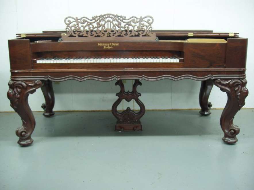 Steinway Sons Rococo Rosewood Square Grand Piano Antique Piano