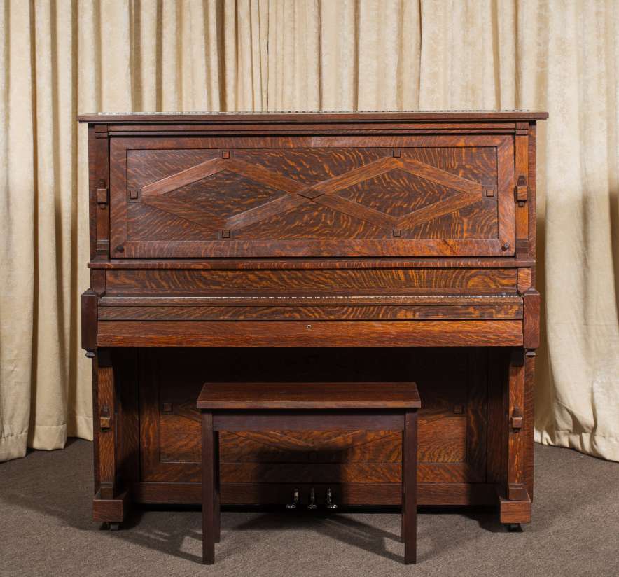 Hamilton Mission/Craftsman Style Upright Piano – Antique Piano Shop