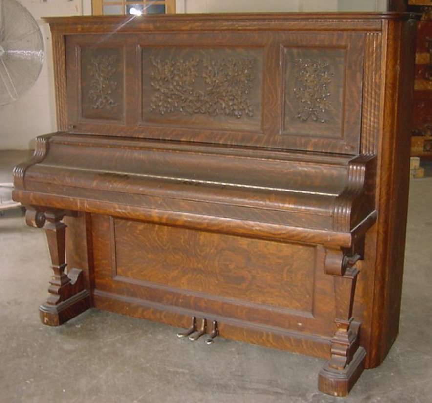Kimball Oak Victorian Upright Piano Antique Piano Shop