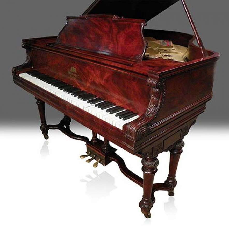 Wissner Louis XVI Carved Parlor Grand Piano - Antique Piano Shop