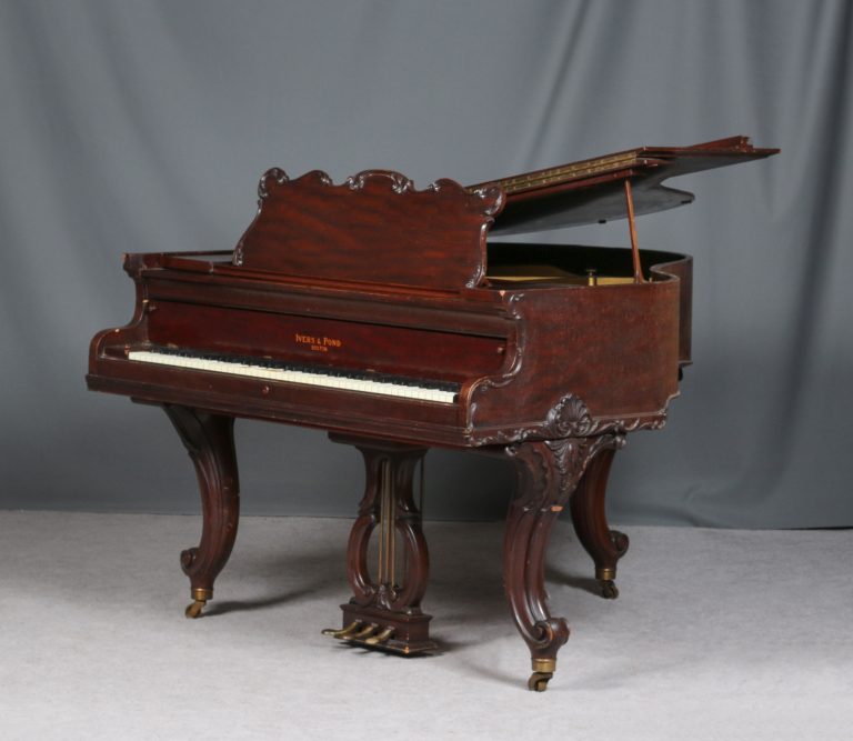 Ivers & Pond Louis XV Style Baby Grand Piano - Antique Piano Shop