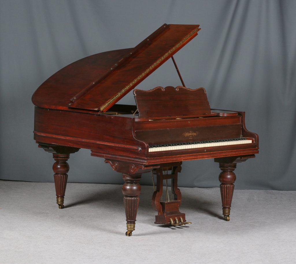 Chickering Sheraton Style Quarter Grand Piano - Antique Piano Shop