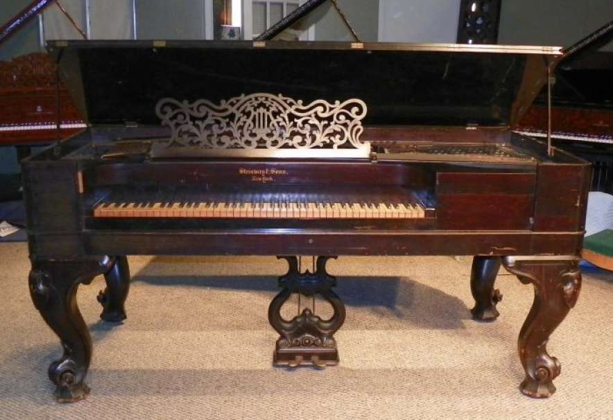 Steinway & Sons Rococo Square Grand Piano - Antique Piano Shop