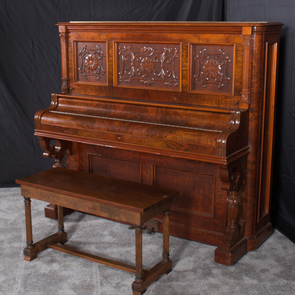 Emerson Victorian Upright Piano - Antique Piano Shop