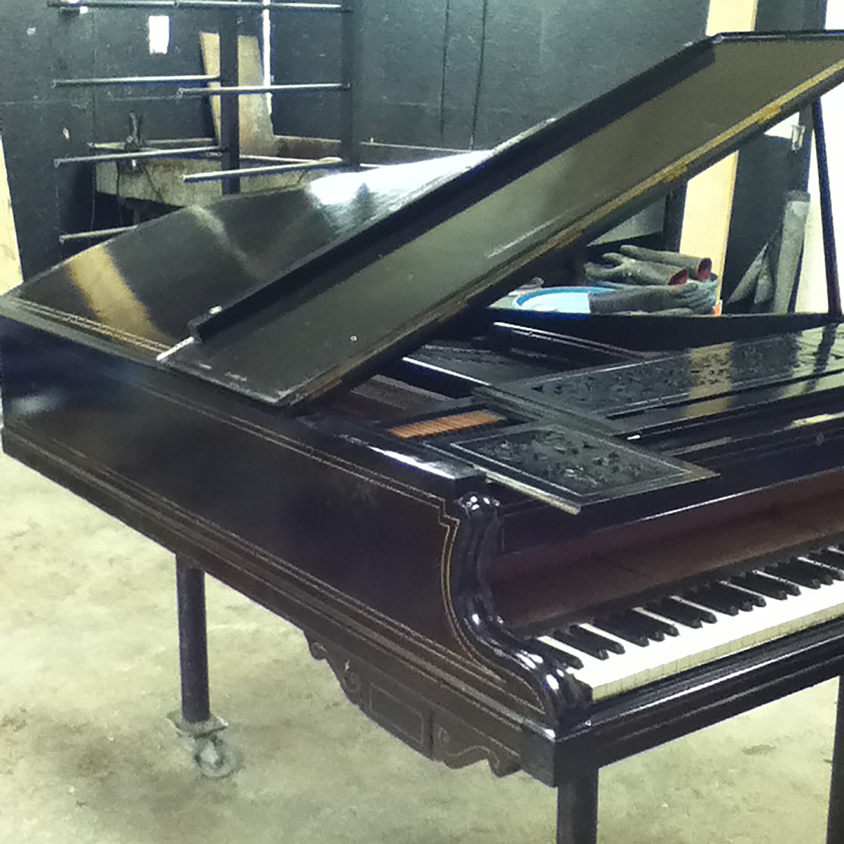 1890 Broadwood Cottage Grand Piano Antique Piano Shop