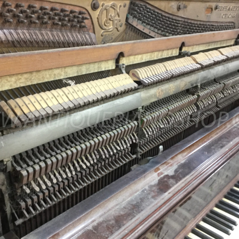 Bush & Gerts Upright Piano Restoration - Restoration process begins with piano Disassembly