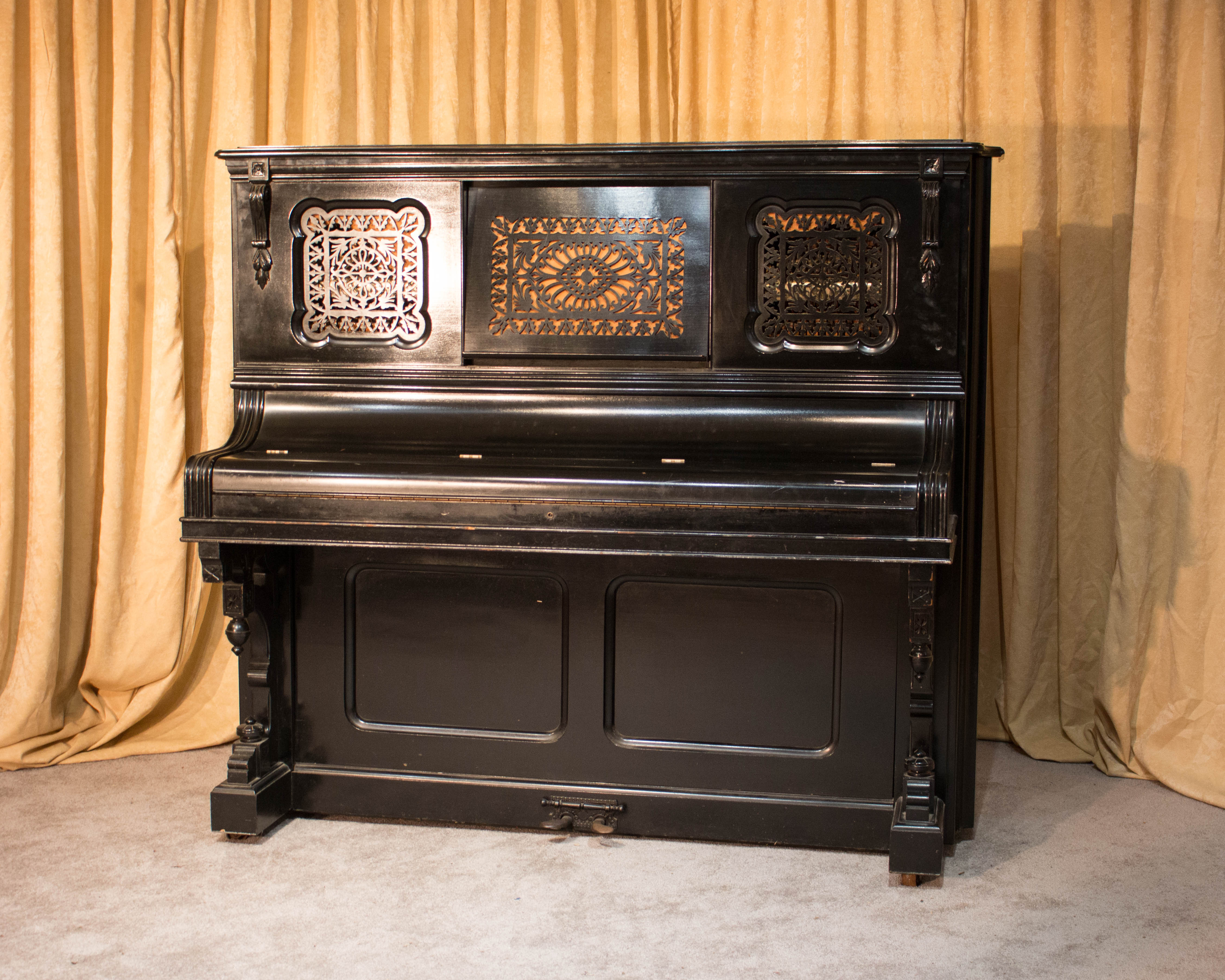 Early Crown Victorian Upright Piano Antique Piano Shop