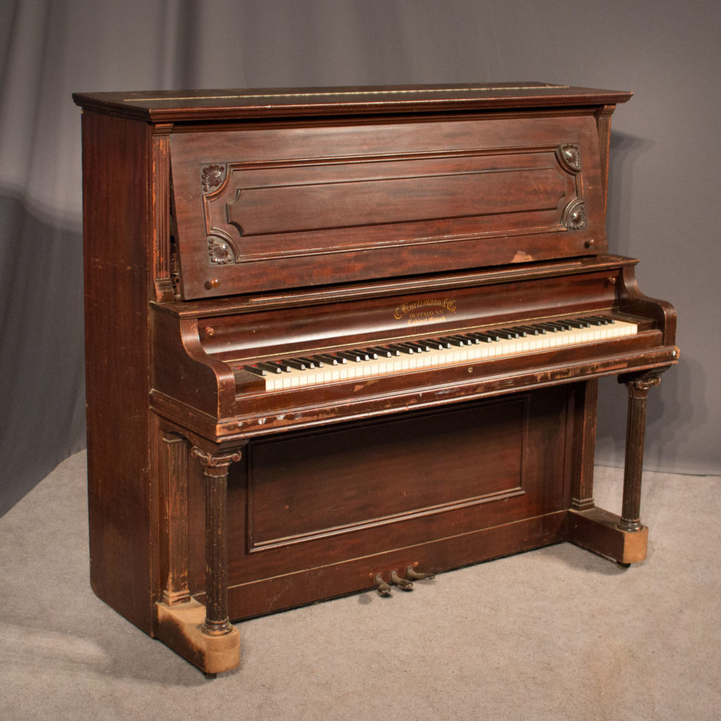 Kurtzmann Mahogany Upright Piano - Antique Piano Shop