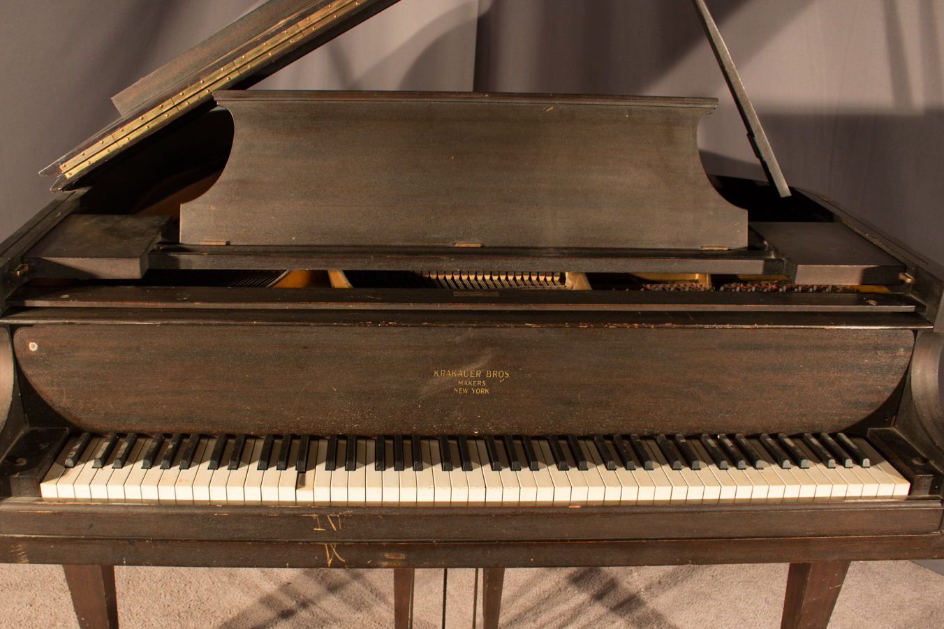 krakauer baby grand piano vintage