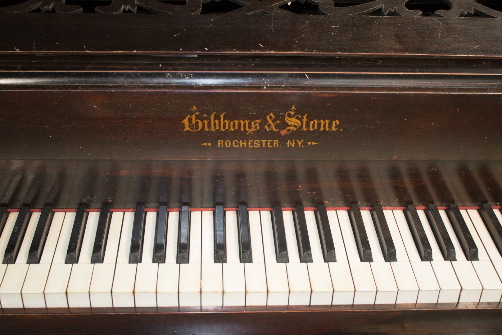 1870 Gibbons & Stone Square Grand Piano - Antique Piano Shop