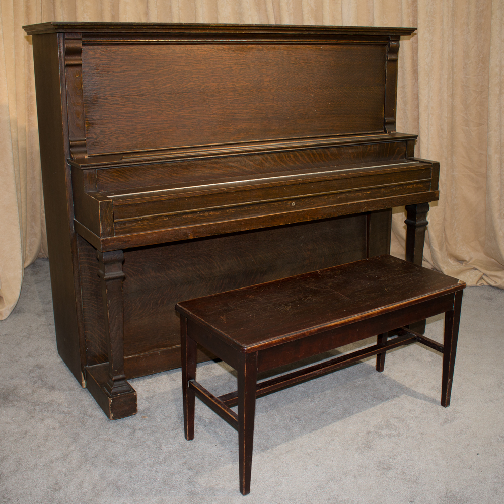 value of 1920 behning upright piano