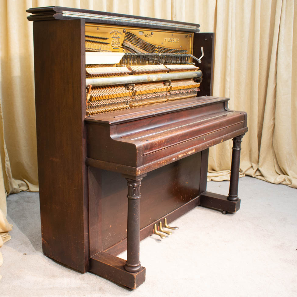 Kingsbury Mahogany Upright Piano - Antique Piano Shop